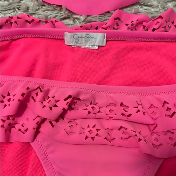 Jessica Simpson Pink Ruffle Bikini - Picture 2 of 7